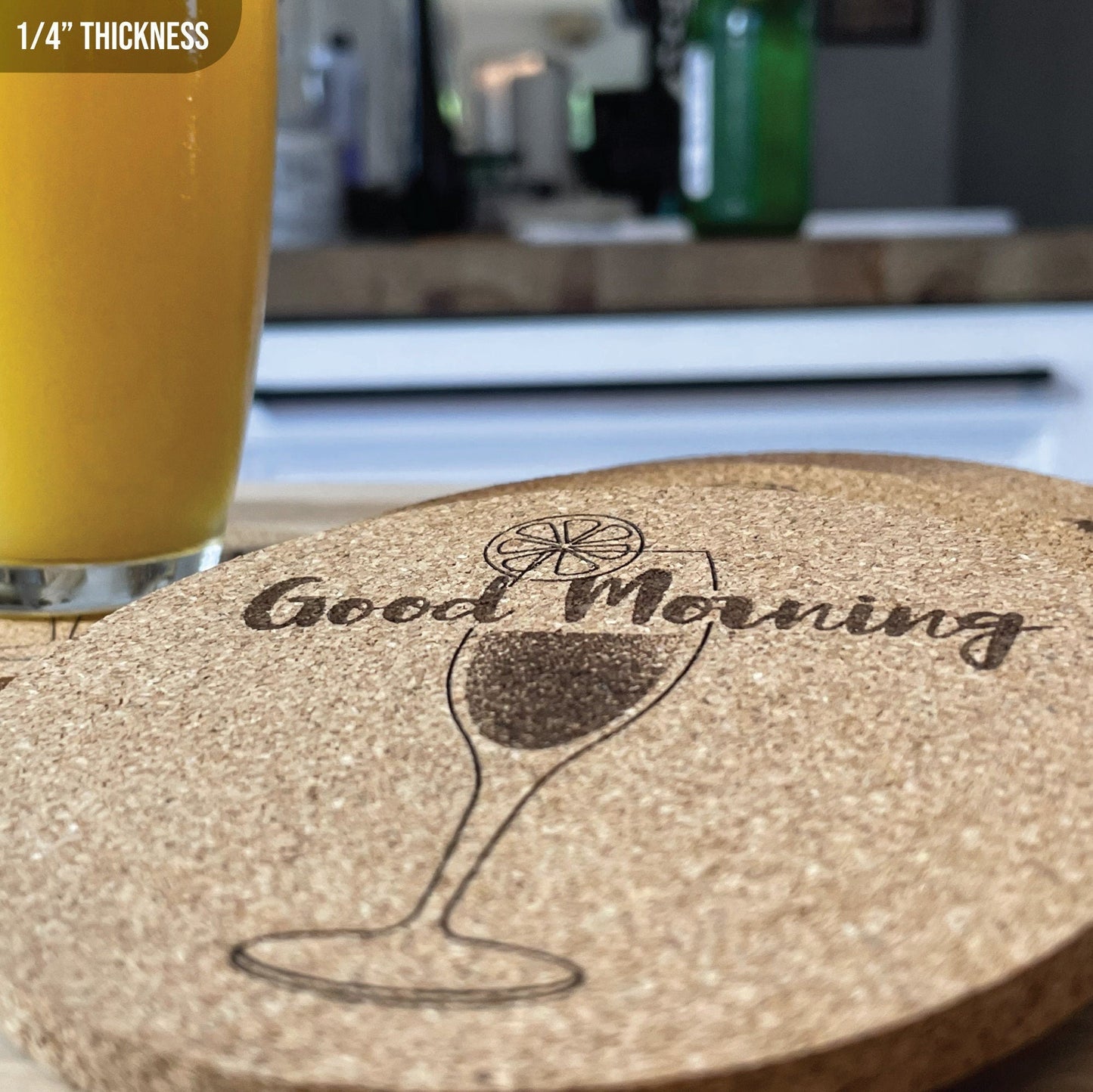 Mimosa Brunch Coasters (Set of 5) - Arbo Engravings