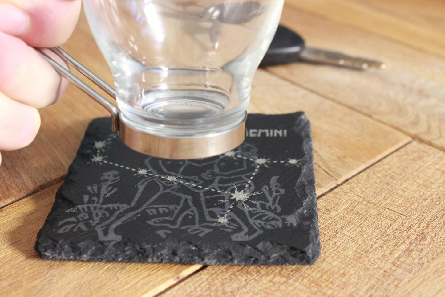 Slate Astrology Coasters - Zodiac Sign Decor - Star Sign Coasters - Arbo Engravings