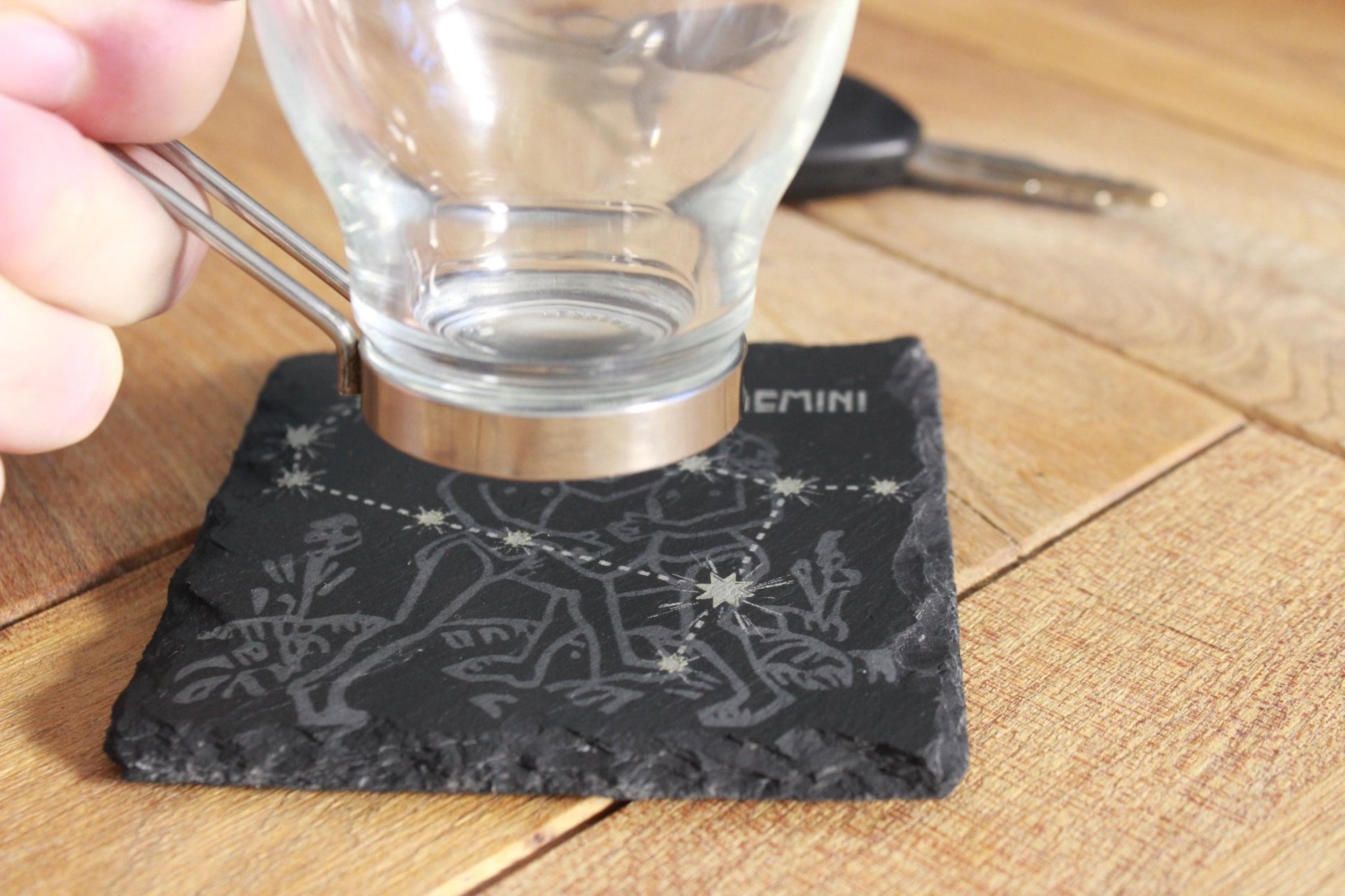 Slate Astrology Coasters - Zodiac Sign Decor - Star Sign Coasters - Arbo Engravings
