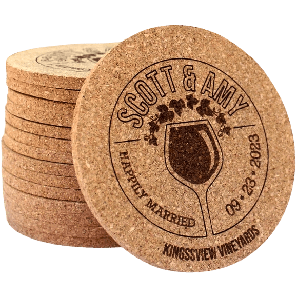 Custom Wedding Coasters + Favors - Arbo Engravings