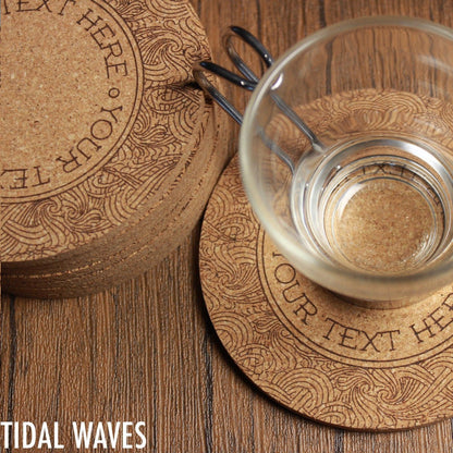 Art Pattern Custom Cork Coasters - Arbo Engravings