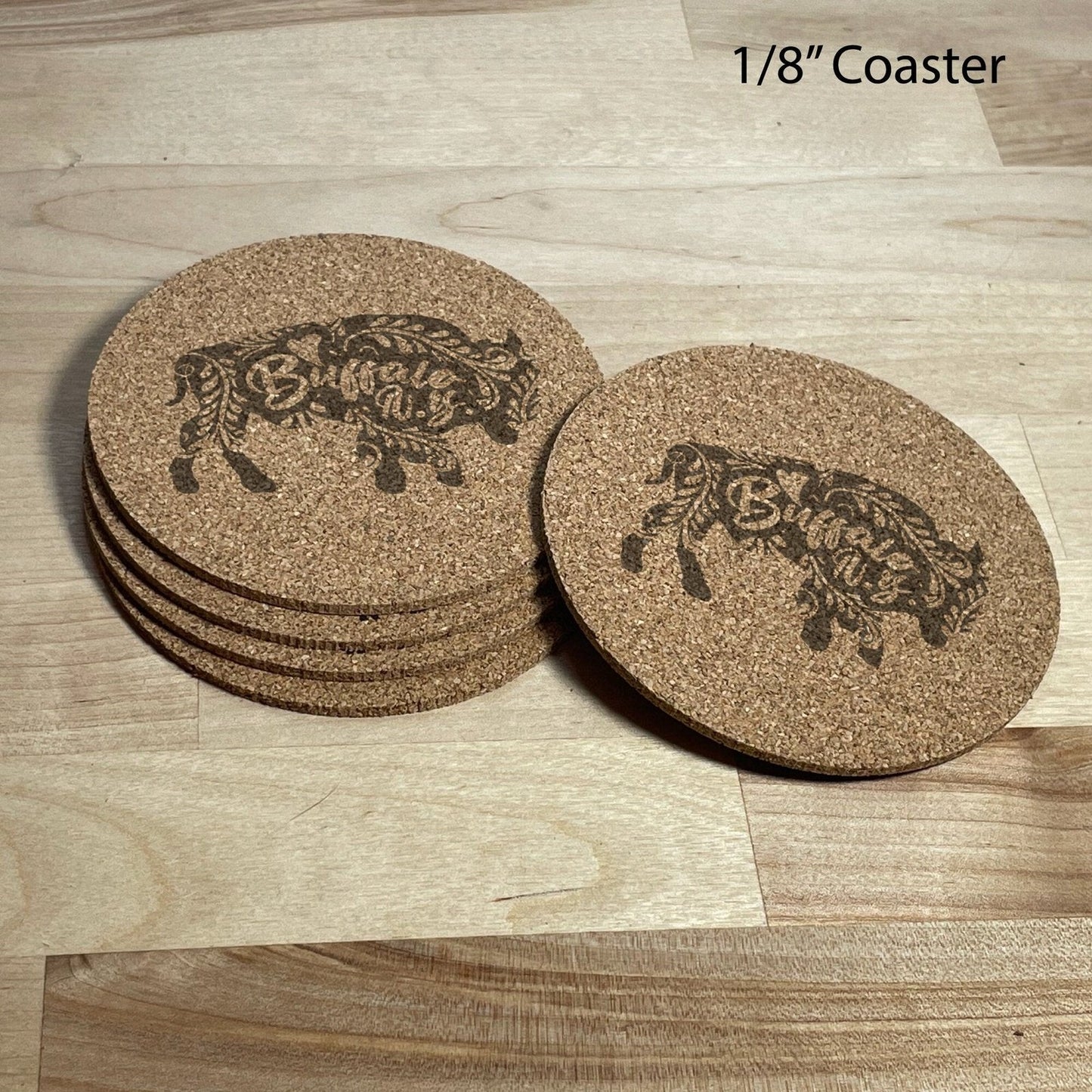 Buffalo NY Set of 5 Cork Coaster Gift Set - Arbo Engravings