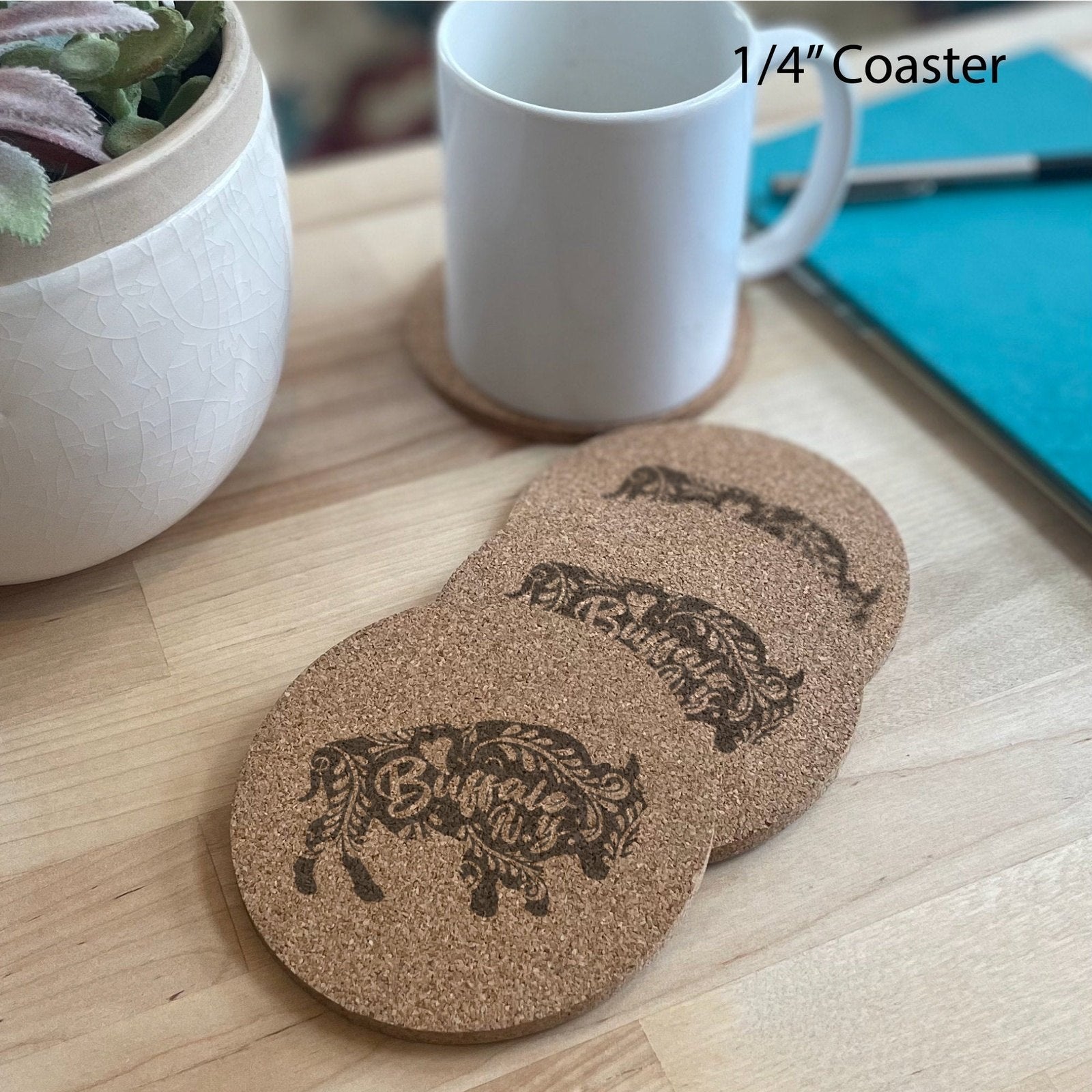 Buffalo NY Set of 5 Cork Coaster Gift Set - Arbo Engravings