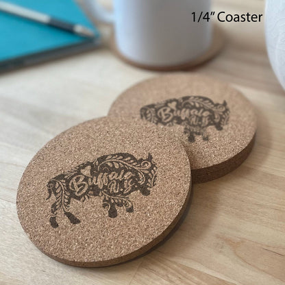 Buffalo NY Set of 5 Cork Coaster Gift Set - Arbo Engravings