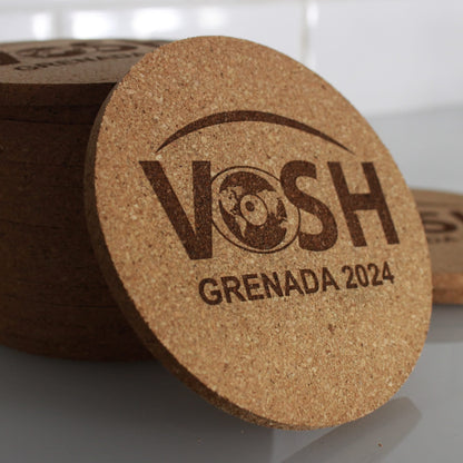 Business Logo Custom Cork Coasters - Arbo Engravings