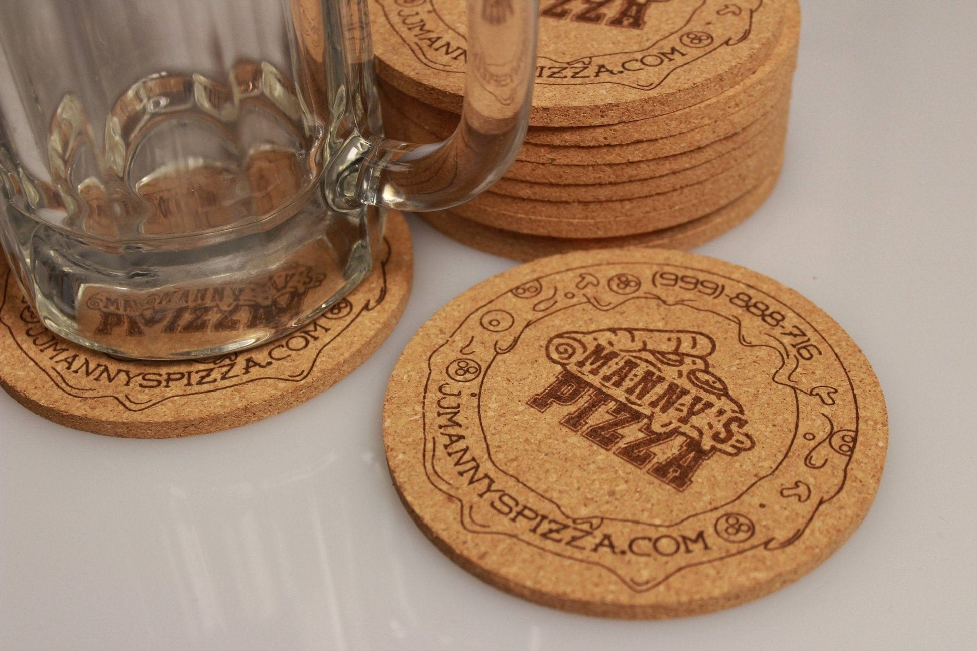 Custom Engraved Cork Coasters - Arbo Engravings