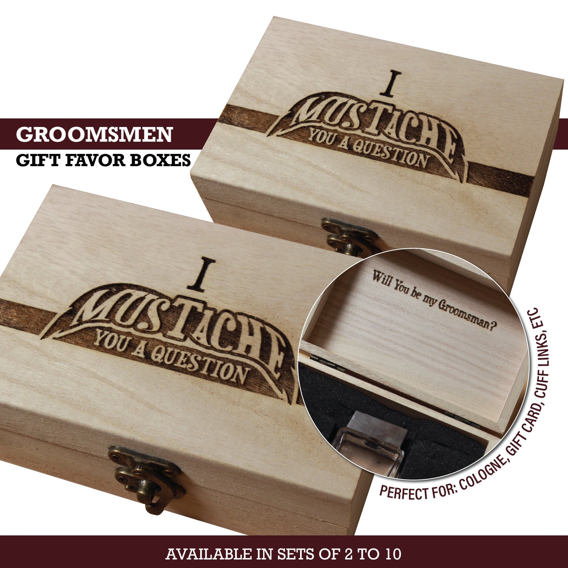 Custom Engraved Groomsmen Gift Boxes - Arbo Engravings