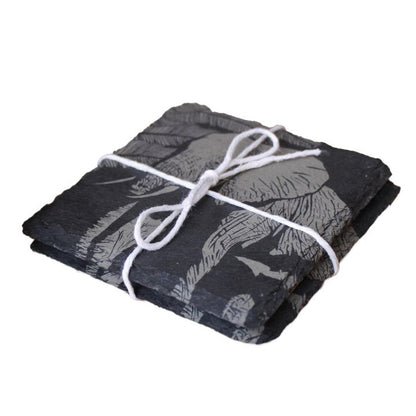 Elephant Slate Drink Coaster Gift Set - Arbo Engravings