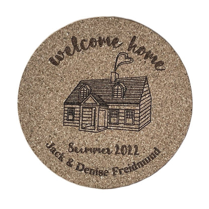 Housewarming Coasters Personalized Gift Set - Arbo Engravings