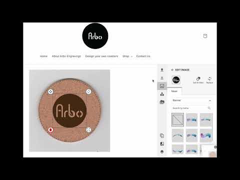 Load video: Design Your Own Coaster Tool - Example