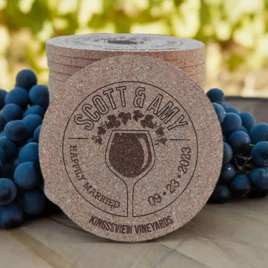 Winery Wedding Coasters