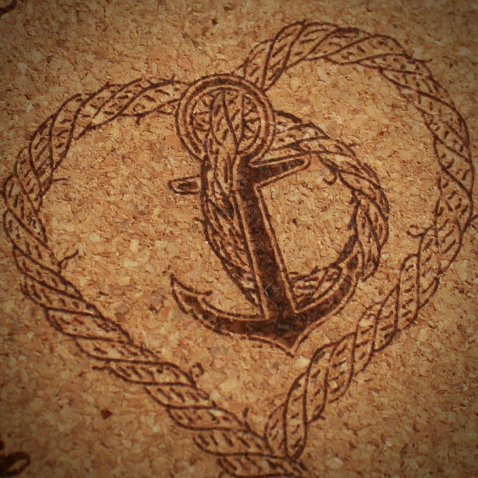 Nautical "Tie The Knot" Custom Wedding Coasters - Arbo Engravings