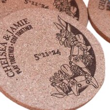 Play together Stay Together Gaming Custom Wedding Coasters - Arbo Engravings