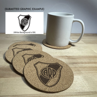 Promotional Coasters Bulk Pricing - Corporate and Restaurant custom favor branded coasters engraved logo gift branding souvenir printing - Arbo Engravings