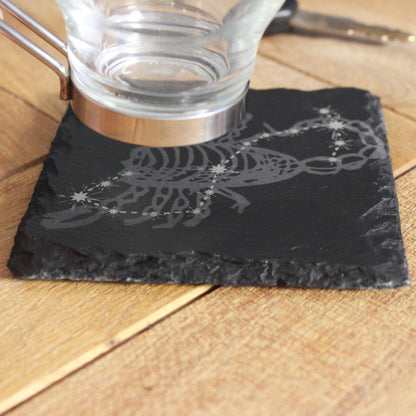 Scorpio Slate Coaster - Astrological Zodiac Sign Gift - Arbo Engravings