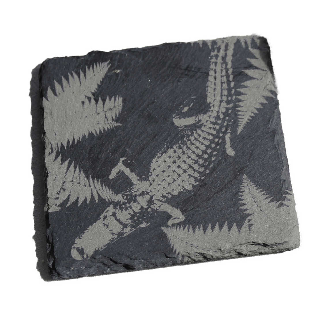 Slate Alligator Drink Coaster Gift Set - Arbo Engravings