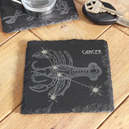 Slate Astrology Coasters - Zodiac Sign Decor - Star Sign Coasters - Arbo Engravings