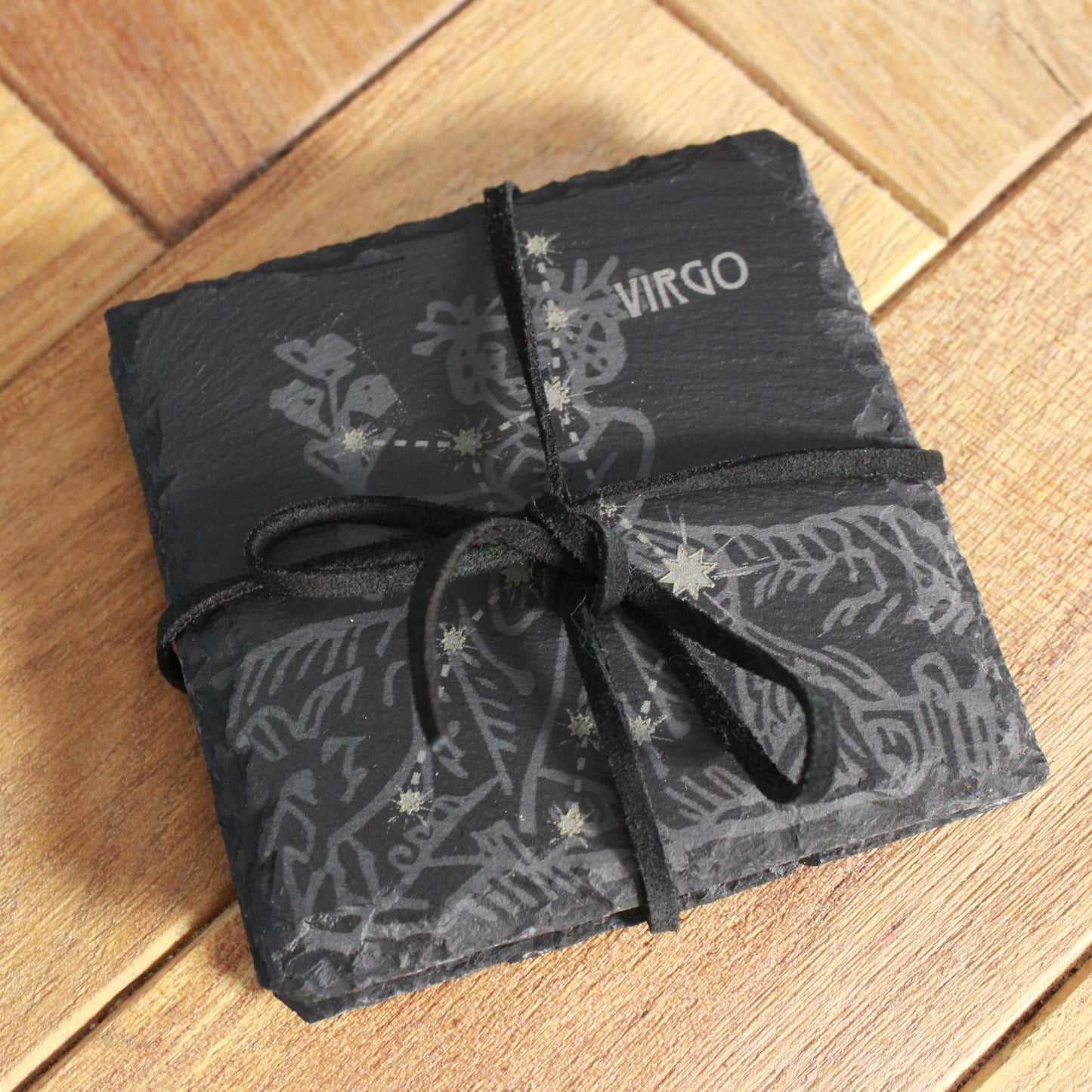 Virgo Slate Coaster - Astrological Zodiac Sign Gift - Arbo Engravings